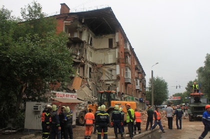 В Перми обрушилась часть пятиэтажного жилого дома
